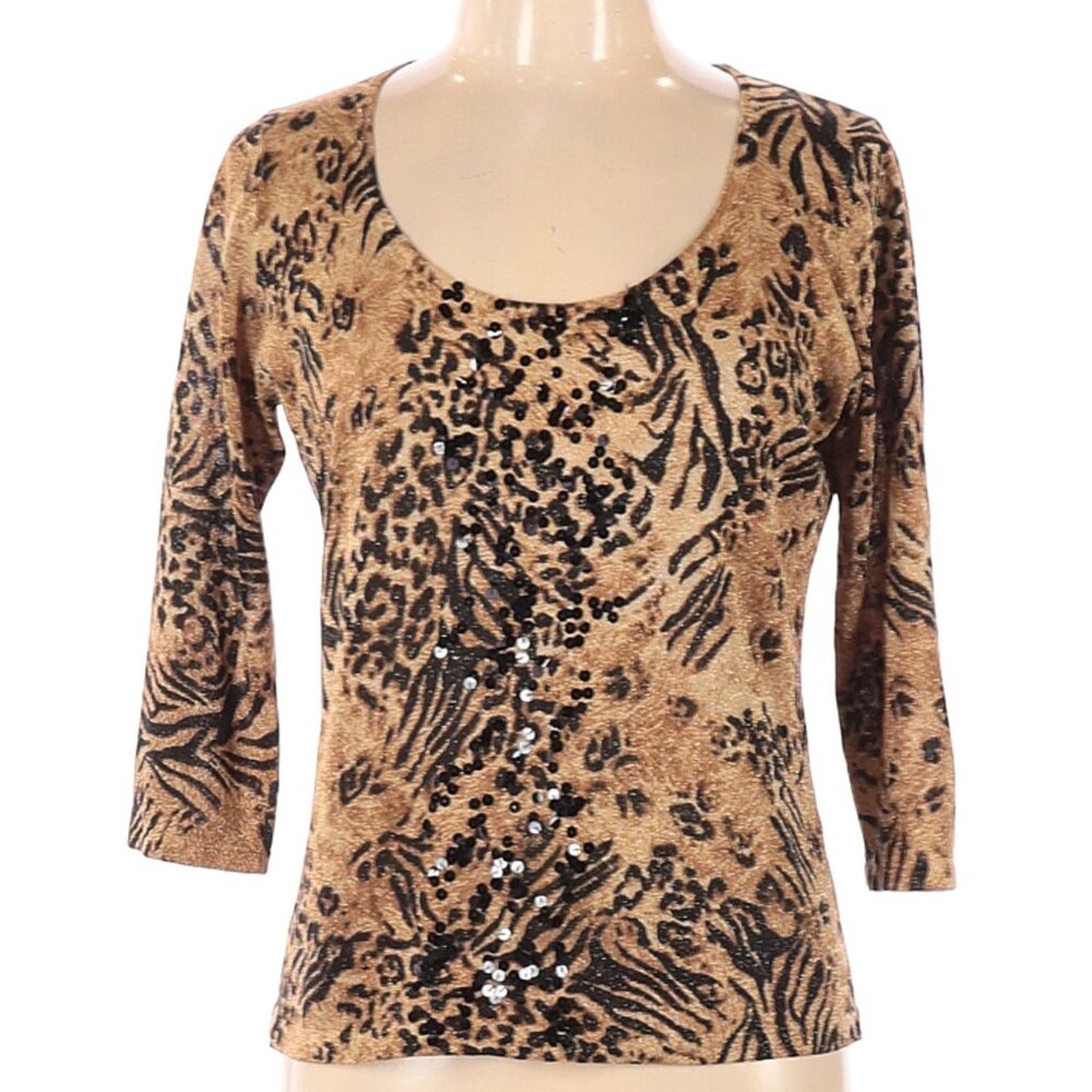 August Silk sequined sweater